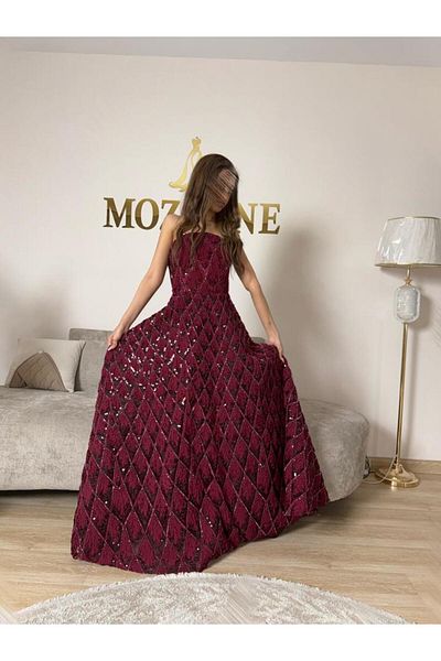 MEZON FASHION فستان سهره برقاندي