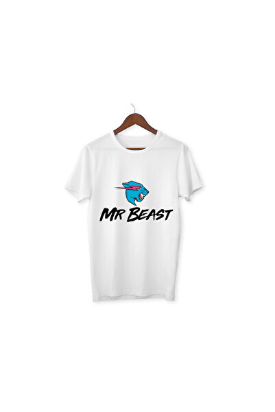 ALPŞAN TİCARET السيد. تي شيرت أبيض للكبار من Beast Kids للجنسين السيد. تي شير...