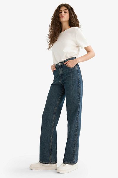 DeFacto Blue Women's Jean Pants E9122Ax/Nm34