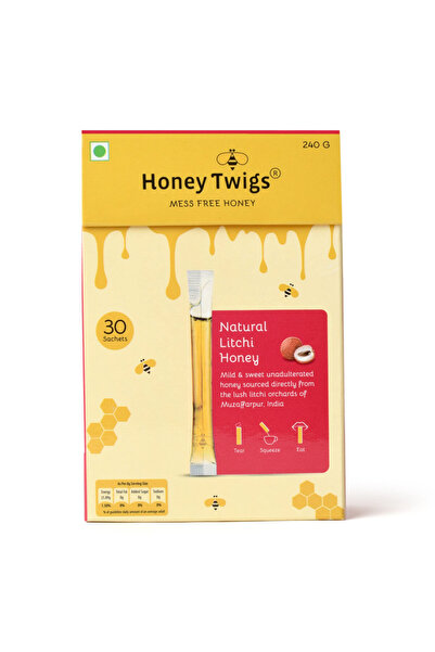 Honey Twigs عسل الليتشي الطبيعي - 30 × 8 جرام