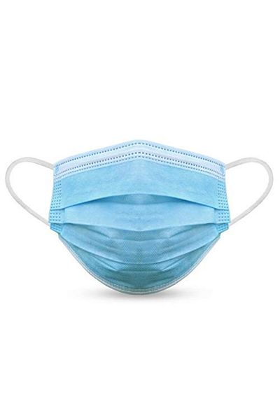 Hoco Set of 50 protective masks, textile, blue
