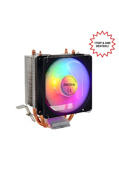 SECLIFE SCL-1505 Intel 1366/115X/1200/1700-AMD AM2/AM2+/AM3/AM4/AM5 CPU Fan