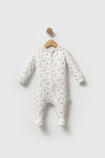 Tiffany Cute Cats Theme Zippered Jumpsuit