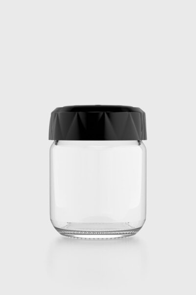 Renga Lexa 210 ml Glass Spice Rack 161015 Black