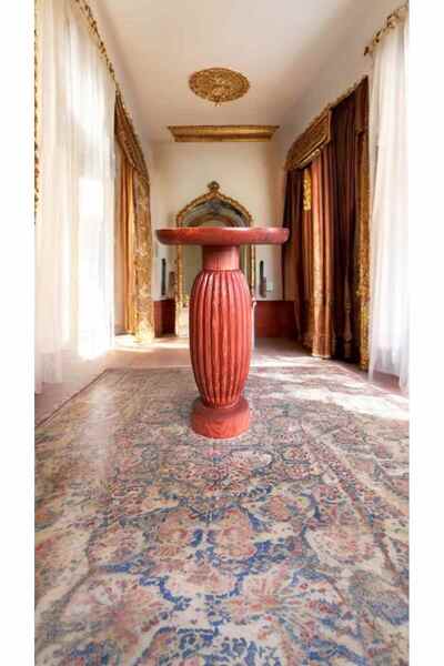 Simillo Home&Living Doğal Ahşap Tekli Mantar Yan Sehpa Maun Renk - Zigon Sehp...