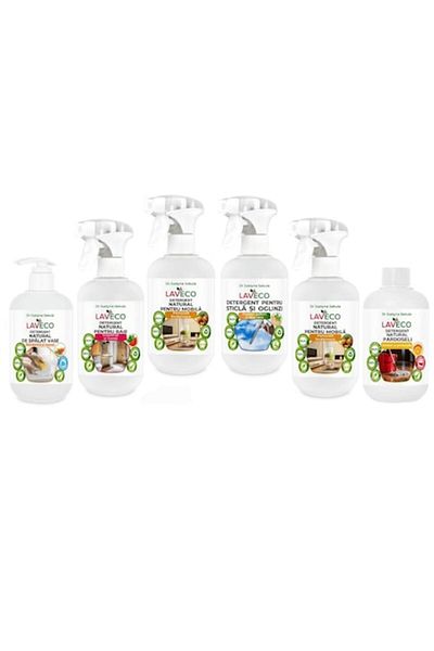 OEM Kit de curățare bio cu 6 produse - hipoalergenic LavEco