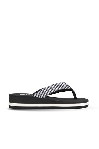 Bueno Shoes Black White Eva Women's Flip Flops 26Wt202350