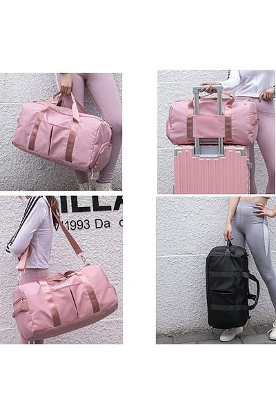 COOYA Versatile Sports gym Duffle Bag,with multiple compartmentsWaterproof,for Gym,outdoor,Pink