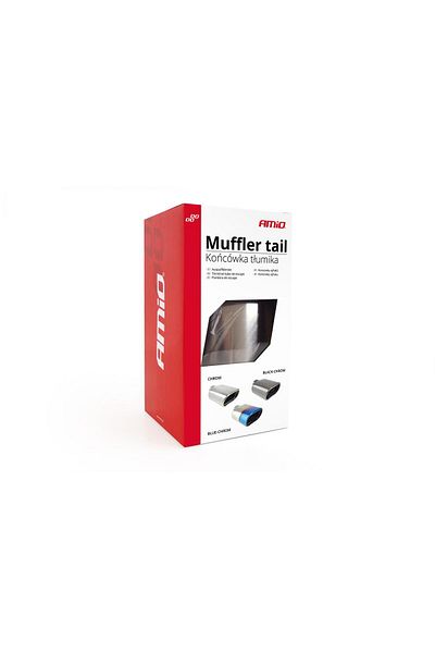 AMIO Stainless Steel Muffler Trim Mt 019Blc