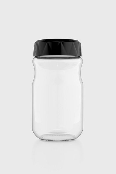 Renga Lexa 370 ml Glass Spice Rack 161016 Black