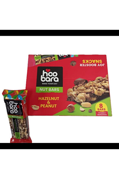 HOOBARA Nuts Bar, Hazelnut & Peanut