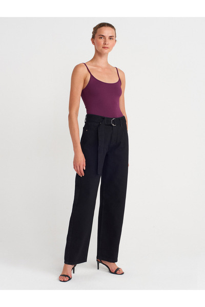 Dilvin 20901 İnce Askılı Poliamid Top-Mor