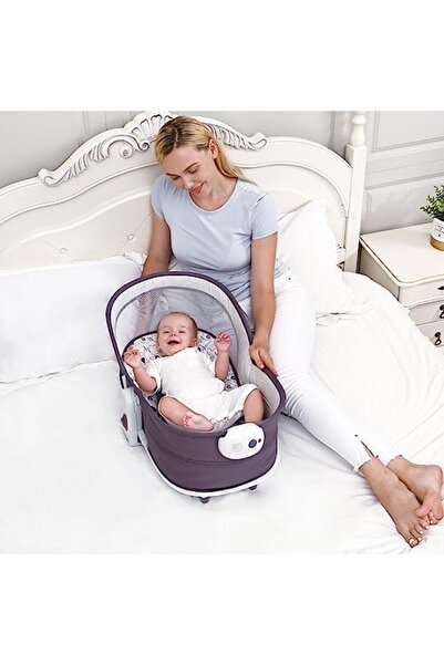 Mastela 6-in-1 Adjustable Backrest Baby Bed with Music