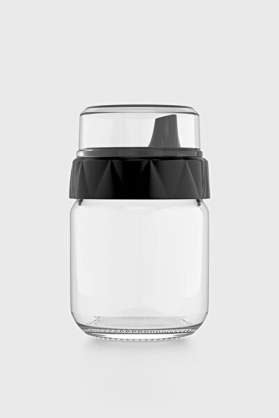 Renga Lexa 210 ml Siyah Kapaklı Cam Sütlük ve Sosluk 201014