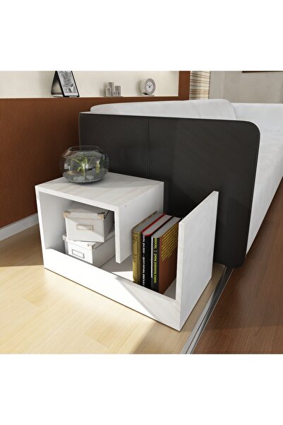 UnicUtil Side Coffee Table, UnicUtil, 35 x 29.5 x 60 cm, White