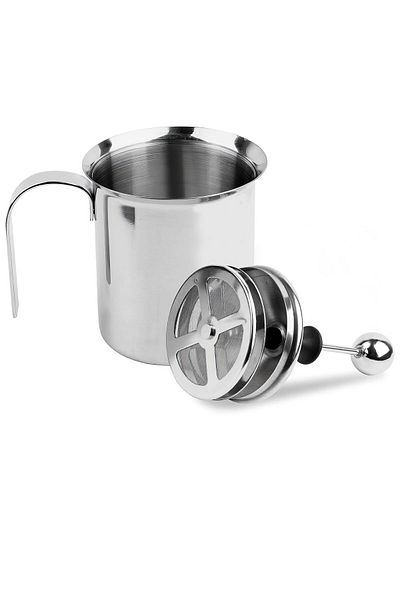 Chavin 304 Steel 500ml Manual Press Coffee Milk Frothing Pot Milk Jug Pitcher Mt192
