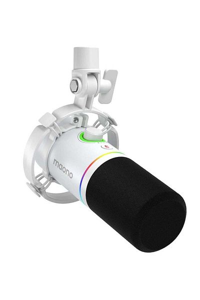MAONO ميكروفون ديناميكي PD200X USB/XLR - أبيض