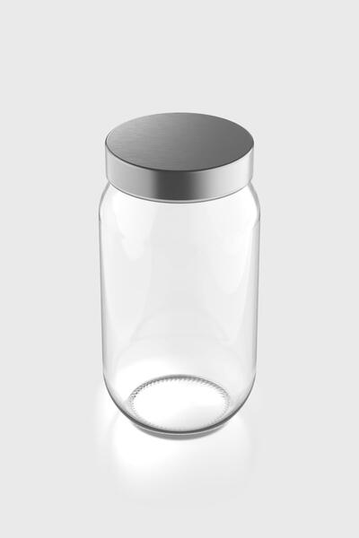 Renga Voca 1000 ml Glass Jar with Metal Lid 131080