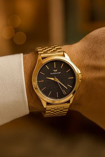 Goldpower Luxury Metal Adjustable Cord Men Wrist Watch