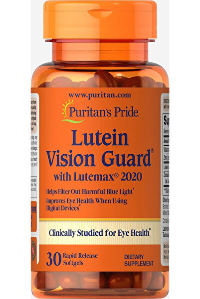 Puritan's Pride لوتين بلو لايت فيجن جارد مع لوتيماكس ٢٠٢٠ مع الزنك ٣٠ كبسولة هلامية