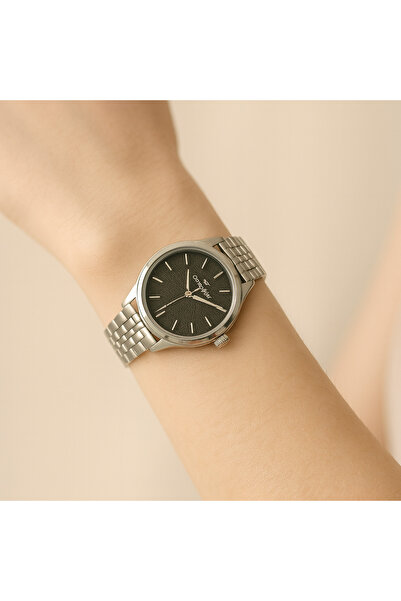 Goldpower ساعة يد نسائية بسيطة بحبل معدني فاخر قابل للتعديل