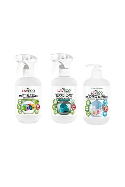 Fabinni Deluxe Detergenți Bio pentru Bebeluși (100%) - Detergent pentru Suzete, Biberoane, Olită, Jucării și Playmate-uri