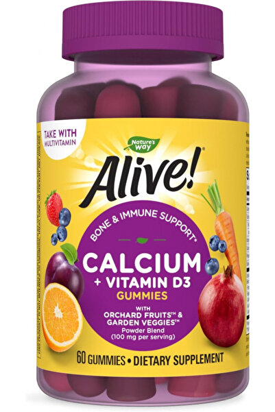 Nature's Way Alive Calcium + D3 Gummies 60'S