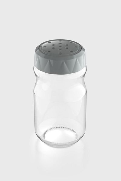 Renga Lexa 370 ml Glass Spice Rack 161016 Gray