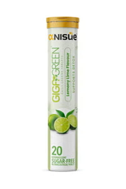 ANISUE Giga Green Lemony Lime Effervescent Tabs - 20S