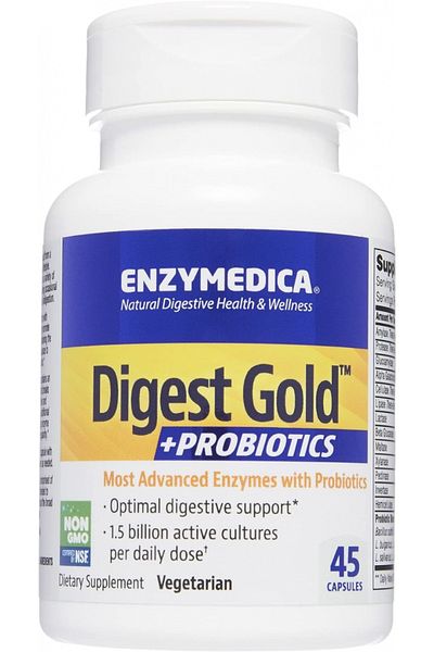 Enzymedica Digest Gold + Probiotics, 45 Capsules