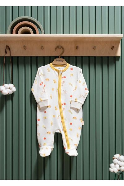 Tiffany Strawberry Organic Theme Zippered Jumpsuit