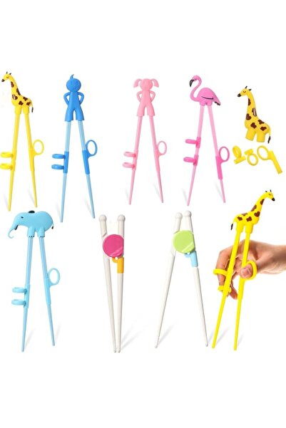 Generic Kids Training Chopsticks, 7 Pairs Cute Animals Chopsticks Learning Ch...