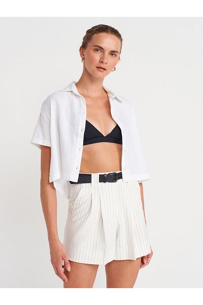 Dilvin 50501 Short Sleeve Shirt-White