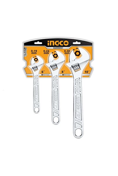 Bervas ﻿SET 3 CHEI REGLABILE 0-30MM INGCO