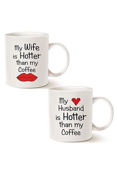Generic مجموعة أكواب قهوة مضحكة للأزواج من MAUAG هدايا عيد الحب، زوجتي/زوجي أ...