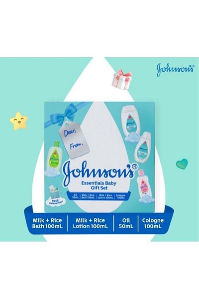 Johnson's Baby Gift Set, 4 Pieces + Gift Storage Box