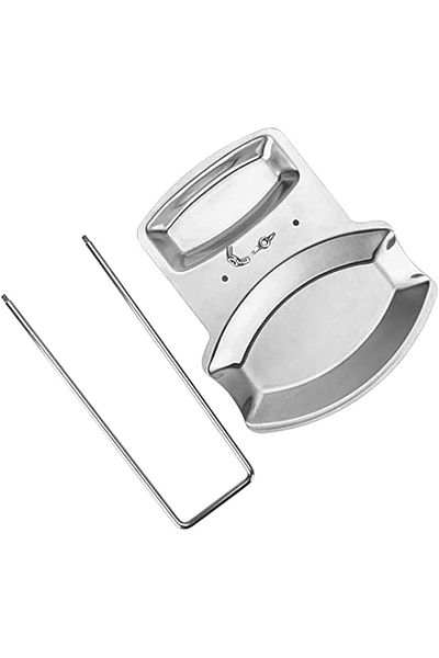 Generic KASTWAVE Spoon Rest and Pot Lid Holder, Stainless Steel Pan Pot Cover Lid Rack Shelf Stand Holder S