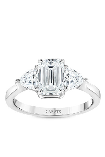 CARATS LAB GROWN DIAMOND Carats Pırlanta 2.15 Karat Radyant / Triangle Kesim ...
