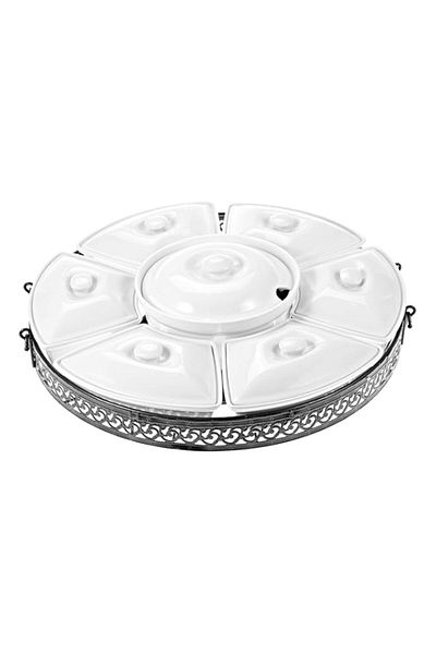 Generic Revolving Food Storage & Organization Set Of 15 Pieces - Black/White Black/White