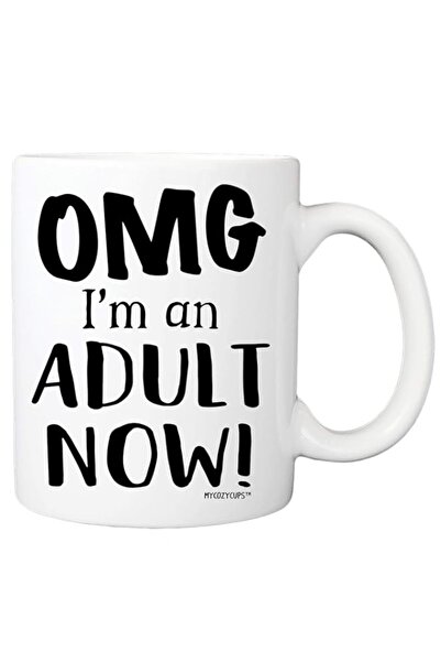 Generic 18th Birthday Mug - OMG I'm An Adult Now! Coffee Mug - 11oz Cup for S...