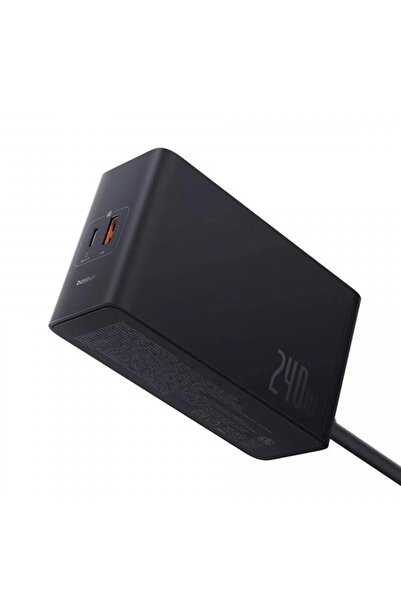 Baseus Charging Station 5 in 1, P10163901113-00, 240W, 5A, 1 x USB-A - 3 x USB-C - 1 x DC, Black