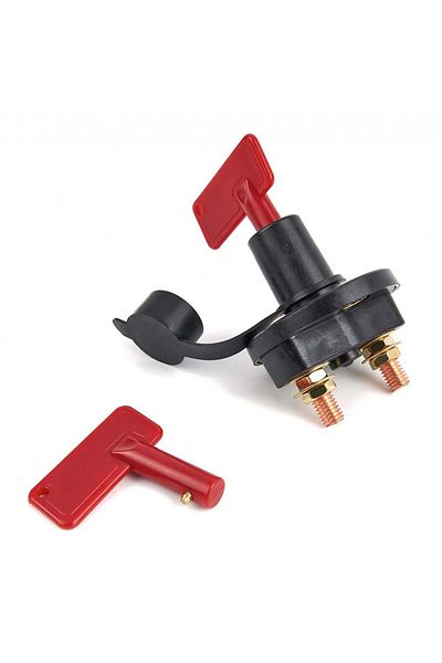 HBM Machines 2-POLE CAR BATTERY SWITCH WITH KEY