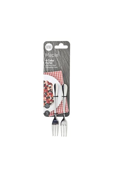 Generic مجموعة شوك الكيك من 4 قطع