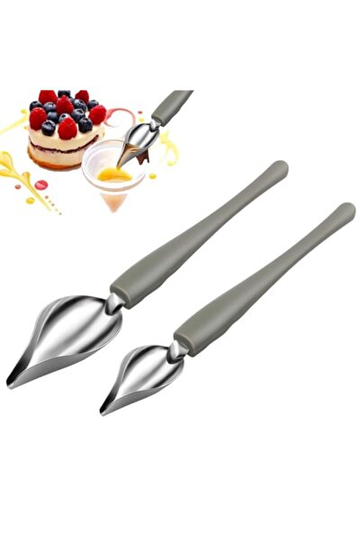 Generic SEULEME Culinary Precision Drawing Decorating Spoon Set, 2Pcs Saucier...