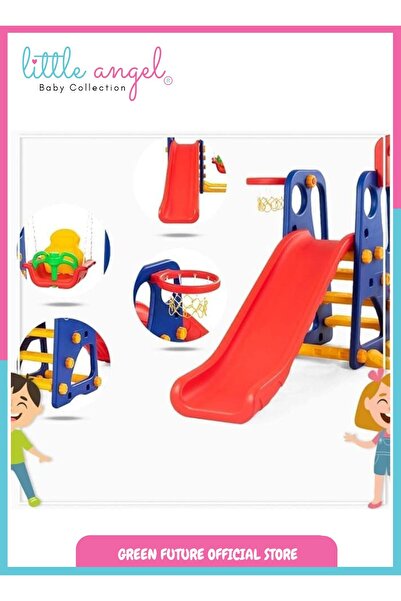 LITTLE ANGEL -Kids Slide And Swing 3-In-1 Activity Playset