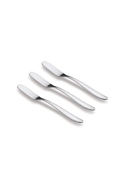 Generic TIARA - 3pc Set Stainless Steel Butter Knife and Jam Spreader for Kitchen