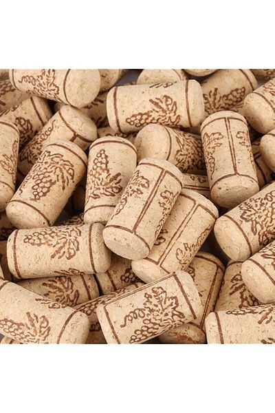 Generic Walfront 100pcs/lot Straight Bottle Wood Corks Wine Bottle Stopper Corks Wine Stoppers Bottle Plug