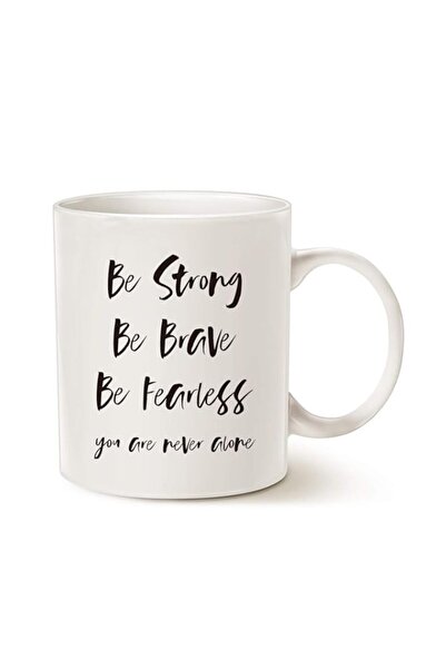 Generic كوب قهوة يحمل اقتباسًا ملهمًا من MAUAG، كن قويًا، كن شجاعًا، كن بلا خ...