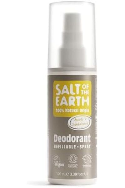 Saltoftheearth Salt of the Earth Natural Deodorant Spray Amber and Sandalwood 100ml, Unisex