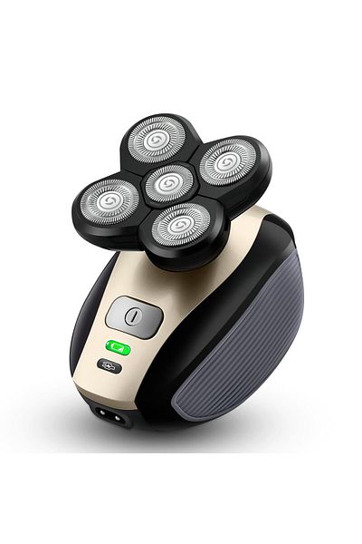 COOYA 5-in-1 Electric Shavers for Men,100% Waterproof Cordless Razor,Wet/Dry Shaving,5 Dual Track Heads